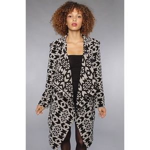 Urban Outfitters BB Dakota Aztec Print Wrap Jacket